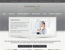 Tablet Screenshot of extraordinarysmile.com